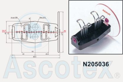 N205036 - Anti-snarl Tensioner photograph and drawing